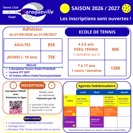 Rejoignez nous en prenant votre adhésion 2026-2027