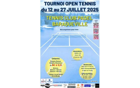 Tournoi d'été du TCPB du 12/07/2025 au 27/07/2025